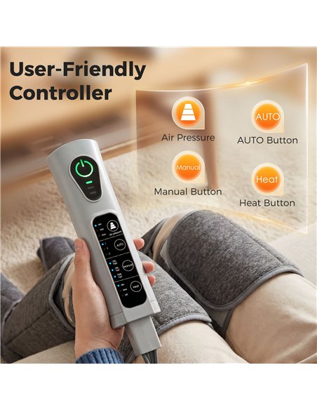 HOMCOM Leg Massager with Heat, Compression, 3 Auto Modes & 3 Intensities,  Foot and Calf Massage Machine - pic 203388 | FastDaddyshop