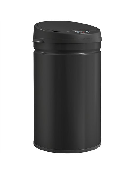 HOMCOM 30L Stainless Steel Sensor Bin - Black - pic 203436 | FastDaddyshop