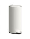 HOMCOM Kitchen Bin, 30 Litre Pedal Rubbish Bin with Removable Bucket, Cream
