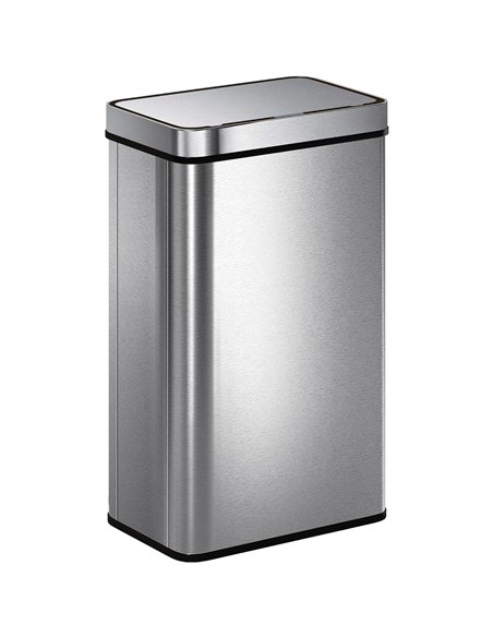 HOMCOM 60 L Sensor Can,  Sensor Bin with Soft-Close Lid, Fingerprint-Proof Stainless Steel, Silver Tone - pic 203472 | FastDaddyshop