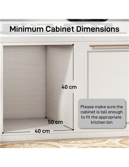HOMCOM Pull Out Bin, Under Sink Bin - 2 Removable Compartments (15L Each) for 400mm Cabinets, Light Grey - pic 203522 | FastDaddyshop