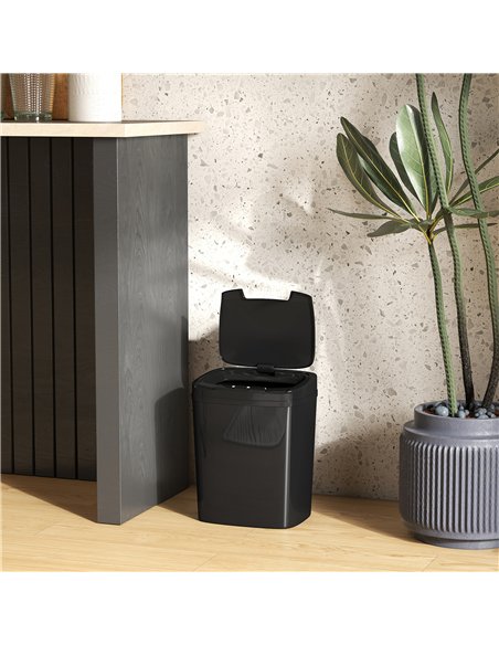 HOMCOM 15L Sensor Bin, Automatic Touchless Kitchen Bin, Easy Clean, Battery Operated for Home Office, Bedroom, Bathroom, Black - pic 203533 | FastDaddyshop