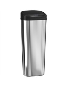 HOMCOM 50L Stainless Steel Sensor Bin - Silver Tone