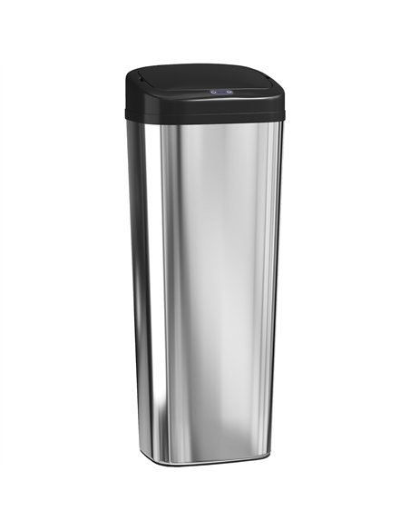 HOMCOM 50L Stainless Steel Sensor Bin - Silver Tone - pic 203571 | FastDaddyshop