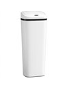 HOMCOM 50L Stainless Steel Sensor Bin - White