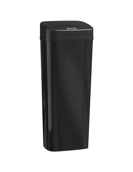 HOMCOM 50L Stainless Steel Sensor Bin - Black - pic 203589 | FastDaddyshop