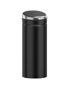 HOMCOM 50L Automatic Motion Sensor Rubbish Bin with Fingerprint Resistant, Stainless Steel, Black