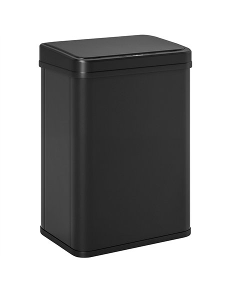 HOMCOM 40L Sensor Bin with Soft-Close Lid, Stainless Steel Automatic Touchless Motion Sensor Kitchen Bin, Black - pic 203670 | FastDaddyshop