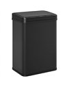 HOMCOM 40L Sensor Bin with Soft-Close Lid, Stainless Steel Automatic Touchless Motion Sensor Kitchen Bin, Black