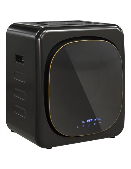 HOMCOM 4 kg Compact Tumble Dryer, with UV Sterilisation - Black - pic 203715 | FastDaddyshop