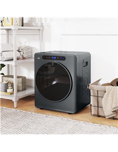 HOMCOM 4kg Compact 40-60℃  Tumble Dryer - Grey 2