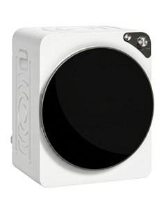 HOMCOM 5kg Vented Tumble Dryer, 1000W Compact Tumble Dryer with 5 Drying Modes, Stainless Steel Tub, White