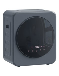 HOMCOM Vented Tumble Dryer, 4 kg Front Tumble Dryer with Stainless Steel Tub, 800W Compact Freestanding Grey