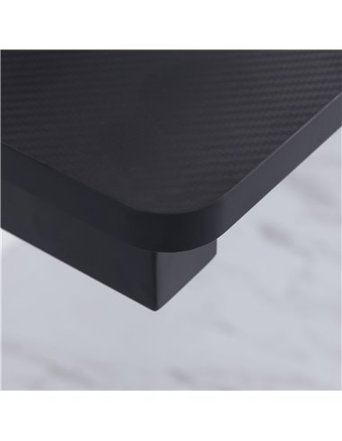 HOMCOM Racing Style Gaming Computer Desk with 2 Cable Managements, Black