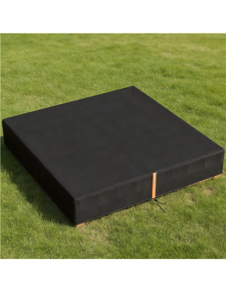 AIYAPLAY Sandbox Cover, Square Sandpit Cover Waterproof Dustproof UV Protection, Sandbox Canopy with Drawstring and Elastic Band - pic 203912 | FastDaddyshop