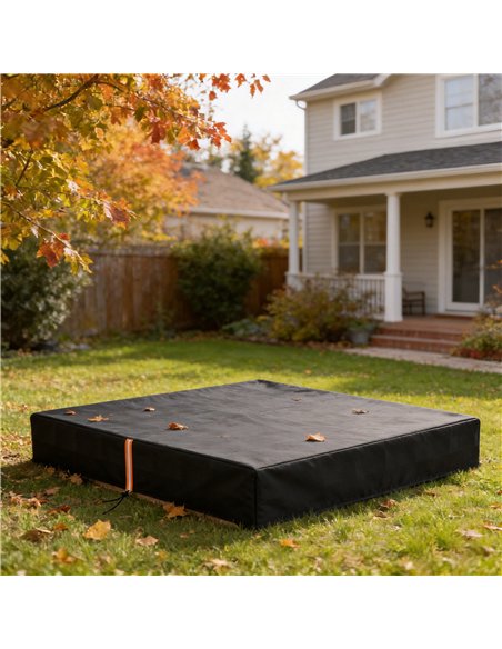 AIYAPLAY Sandbox Cover, Square Sandpit Cover Waterproof Dustproof UV Protection, Sandbox Canopy with Drawstring and Elastic Band - pic 203921 | FastDaddyshop