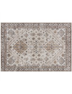 HOMCOM Vintage Area Rug, Non-Slip Washable Rug, Flannel Floor Carpet for Living Room, Bedroom, Dining Room, Home Office, 290 x 2