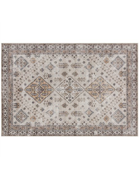 HOMCOM Vintage Area Rug, Non-Slip Washable Rug, Flannel Floor Carpet for Living Room, Bedroom, Dining Room, Home Office, 290 x 2 - pic 203931 | FastDaddyshop