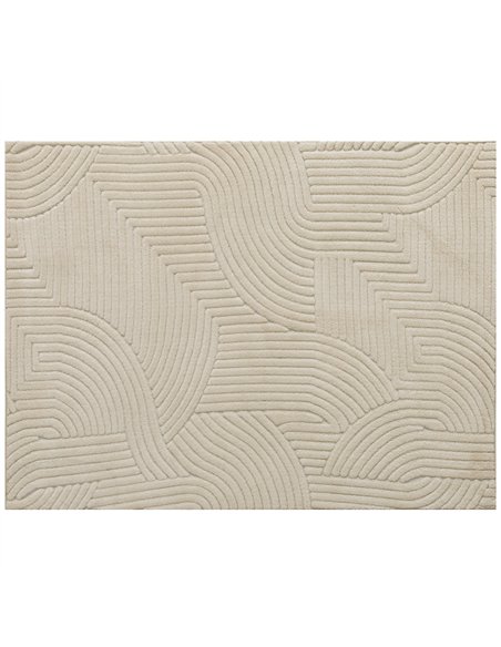 HOMCOM Modern Geometric Rug, Thick & Plush, Non-Slip, 230 x 160 cm, Cream, Living Room, Bedroom, Office - pic 203949 | FastDaddyshop