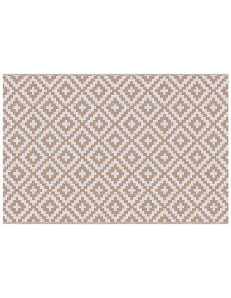 Outsunny Reversible Outdoor RV Rug, Patio Floor Mat, 274 x 182 cm Plastic Straw Rug for Garden, terrace, Beach, Camping, Coffee  - pic 203967 | FastDaddyshop