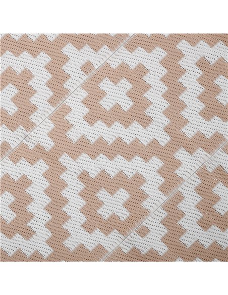 Outsunny Reversible Outdoor RV Rug, Patio Floor Mat, 274 x 182 cm Plastic Straw Rug for Garden, terrace, Beach, Camping, Coffee  - pic 203974 | FastDaddyshop