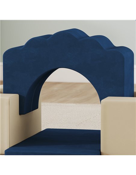 AIYAPLAY 7 Piece Kids Soft Play Set with Detachable Cover, Baby Indoor Climb and Crawl Foam Toy for Toddlers, Dark Blue - pic 203983 | FastDaddyshop
