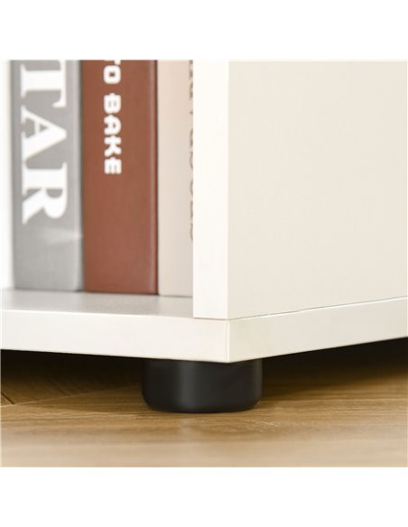 HOMCOM L-Shaped Computer Desk Home Office Corner Desk Study Workstation Space Saving Table with Shelves Drawer, Grey and White - pic 20399 | FastDaddyshop
