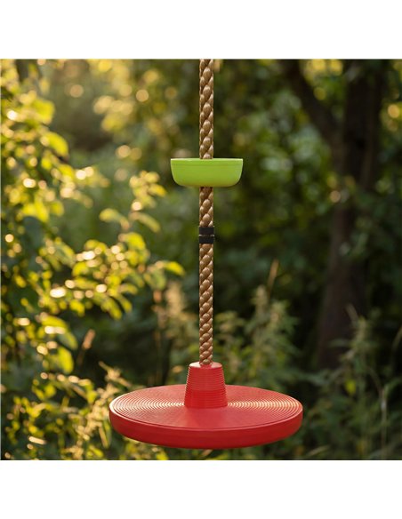 AIYAPLAY Climbing Rope, Kids Tree Swing Kit with Platforms and Disc Swings Seat, Obstacle Course Kids for Garden, Red - pic 204065 | FastDaddyshop