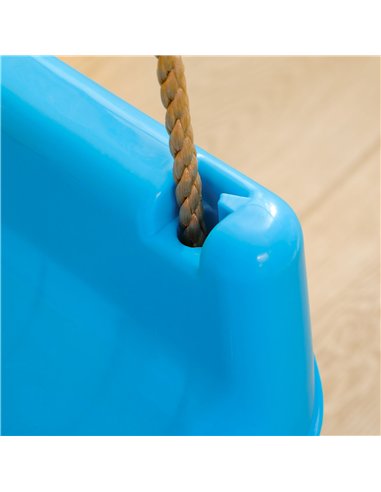 Outsunny 3 in 1 Detachable Kids Swing Seat with Seatbelt, Adjustable Rope for Indoor, Outdoor, Light Blue