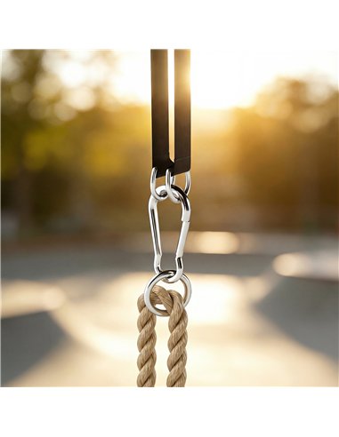 AIYAPLAY Wooden Swing Seat, Kids Swing Set with Adjustable Rope and Tree Straps, Outdoor Playground Playset for Kids
