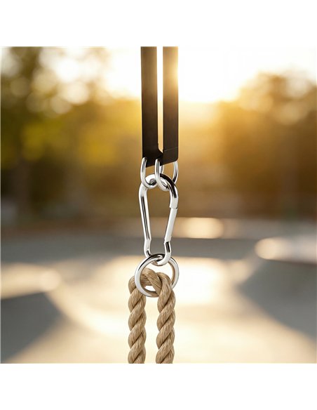 AIYAPLAY Wooden Swing Seat, Kids Swing Set with Adjustable Rope and Tree Straps, Outdoor Playground Playset for Kids - pic 204128 | FastDaddyshop