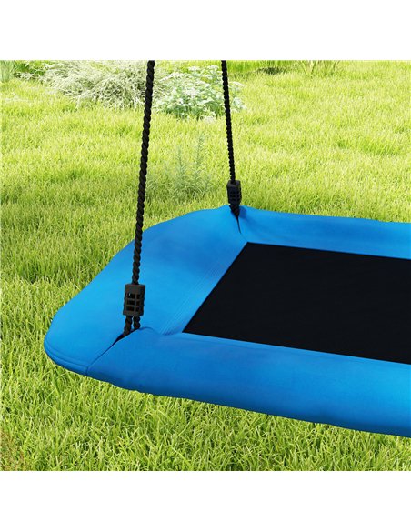 AIYAPLAY Nest Swing with Adjustable Ropes and Tree Straps, Basket Swing for Kids, 300KG Capacity for Indoor Outdoor, Blue - pic 204146 | FastDaddyshop