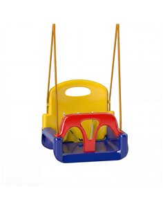 Outsunny 3 in 1 Detachable Kids Swing Seat with Seatbelt, Adjustable Rope for Indoor, Outdoor, Dark Blue