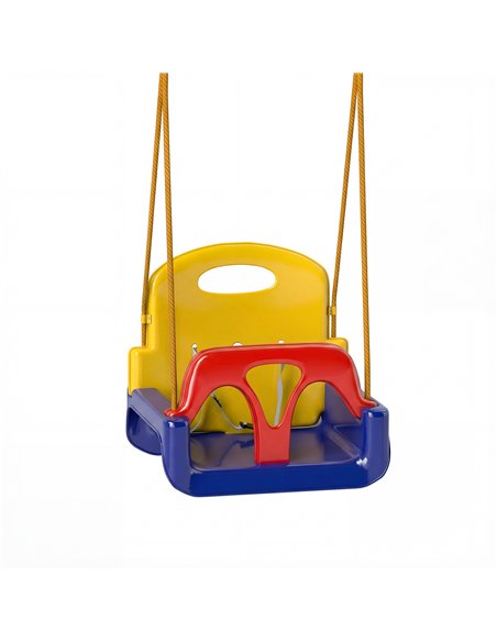 Outsunny 3 in 1 Detachable Kids Swing Seat with Seatbelt, Adjustable Rope for Indoor, Outdoor, Dark Blue - pic 204147 | FastDaddyshop
