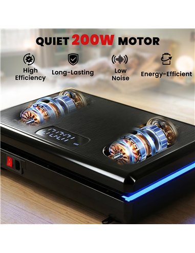 SPORTNOW Vibration Plate Exercise Machine with 120 Speed Levels, 5 Programs, Quiet Vibrating Plate with Resistance Bands