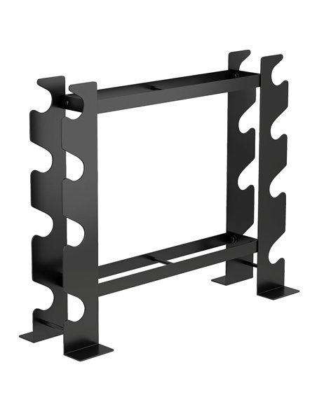 SPORTNOW 4-Tier Dumbbell Rack, Heavy-Duty Weight Rack for Dumbbells, Kettlebells and Multiple Balls, 200 KG Capacity, Black - pic 204273 | FastDaddyshop
