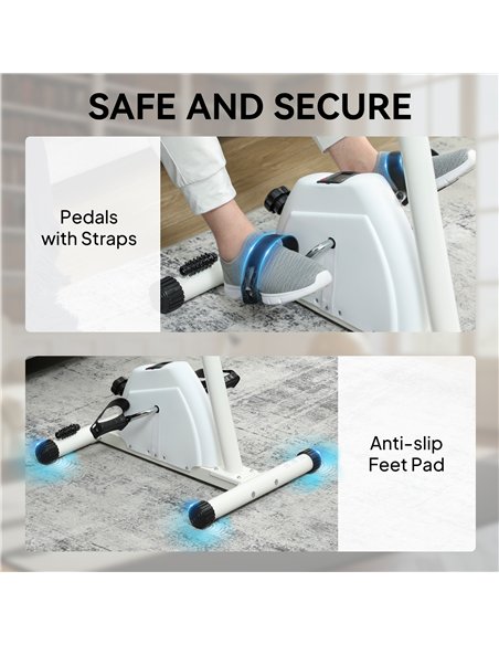 SPORTNOW Seated Pedal Exerciser with Dual Massage and Adjustable Height - pic 204298 | FastDaddyshop