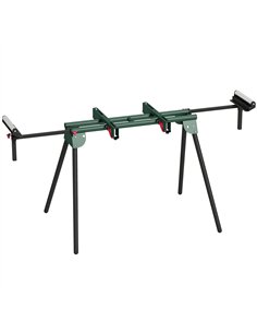HOMCOM Universal Mitre Saw Stand with Adjustable Rollers and Support Arms, Portable Miter Saw Stand with Folding Legs