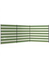 Outsunny 4 Pole Camping Windbreaks, Beach Wind Shield Shelter with Carry Bag and Steel Poles, 540cm x 150cm, Army Green