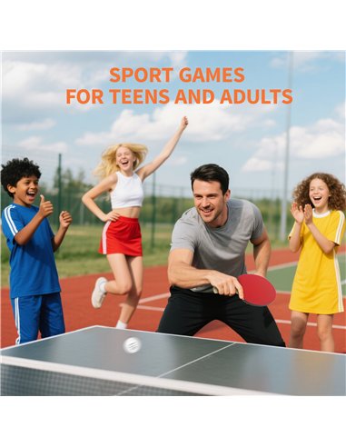 SPORTNOW Portable Table Tennis Set with Four Rackets, Eight Balls, Storage Case