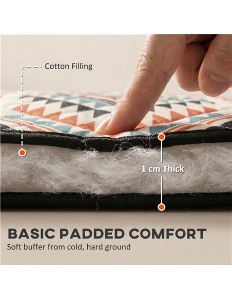 Outsunny Picnic Blanket, 200x200CM Large Beach Blanket Outdoor Picnic Mat with Integrated Strap for Camping, Mix-Colour - pic 204459 | FastDaddyshop