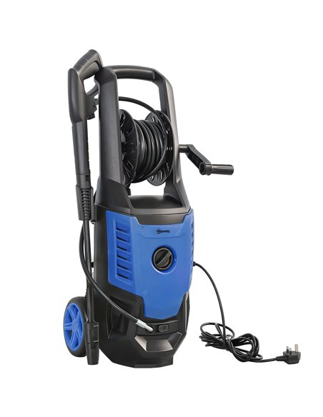 Outsunny 2200W High Pressure Washer, 170 Bar Pressure Washer with Adjustable Nozzle and 6M Hose, 32W x 32D x 80H cm Blue - pic 204543 | FastDaddyshop