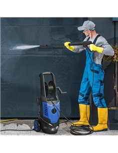 Outsunny 2200W High Pressure Washer, 170 Bar Pressure Washer with Adjustable Nozzle and 6M Hose, 32W x 32D x 80H cm Blue 2