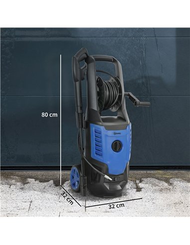 Outsunny 2200W High Pressure Washer, 170 Bar Pressure Washer with Adjustable Nozzle and 6M Hose, 32W x 32D x 80H cm Blue