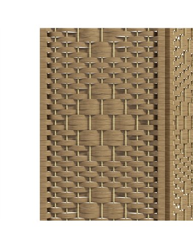 HOMCOM 4 Panel Folding Room Divider, Privacy Screen, Paravent Partition Separator for Living Room, Bedroom, Natural
