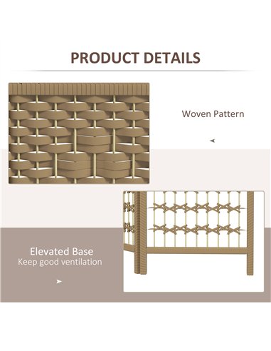 HOMCOM 3 Panel Folding Room Divider, Privacy Screen, Paravent Partition Separator for Living Room, Bedroom, Natural Wood