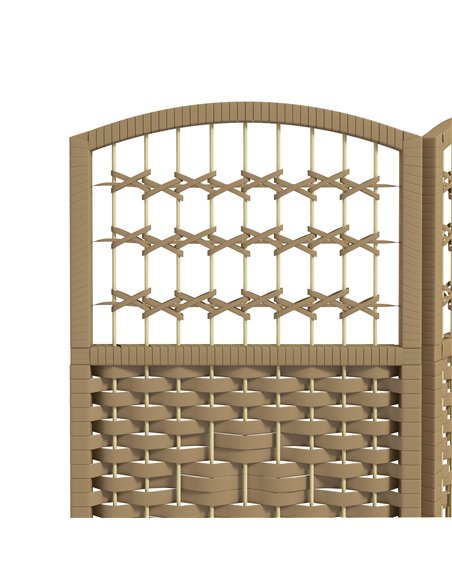 HOMCOM 3 Panel Folding Room Divider, Privacy Screen, Paravent Partition Separator for Living Room, Bedroom, Natural Wood - pic 204693 | FastDaddyshop