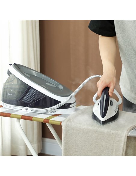 HOMCOM Steam Generator Iron, Energy-Saving, Self-Cleaning, Powerful Vertical Steam, Automatic Shut-Off, Ceramic Non-stick Solepl - pic 204724 | FastDaddyshop