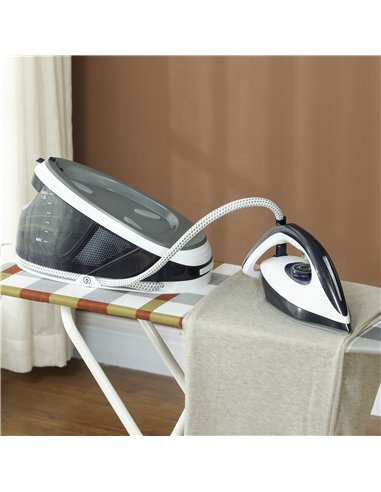 HOMCOM Steam Generator Iron, Energy-Saving, Self-Cleaning, Powerful Vertical Steam, Automatic Shut-Off, Ceramic Non-stick Solepl