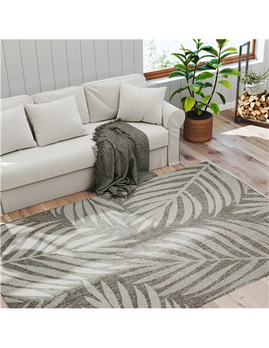 HOMCOM UV Resistant Indoor & Outdoor Area Rug, Easy-Cleaning Machine Washable Rug for Patio, Garden, Kitchen, Bathroom or Living